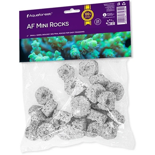 AquaForest Mini Rocks 24 stk. Hvid